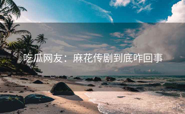吃瓜网友:麻花传剧到底咋回事 第1张 吃瓜网友:麻花传剧到底咋回事 第1张