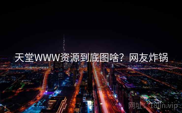 天堂WWW资源到底图啥?网友炸锅